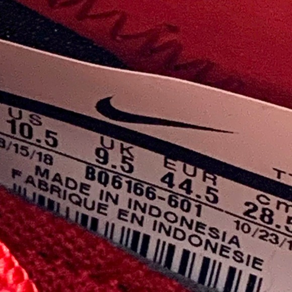 Nike React Element 55 Gym Red Men’s Size 10.5 New - Picture 7 of 13